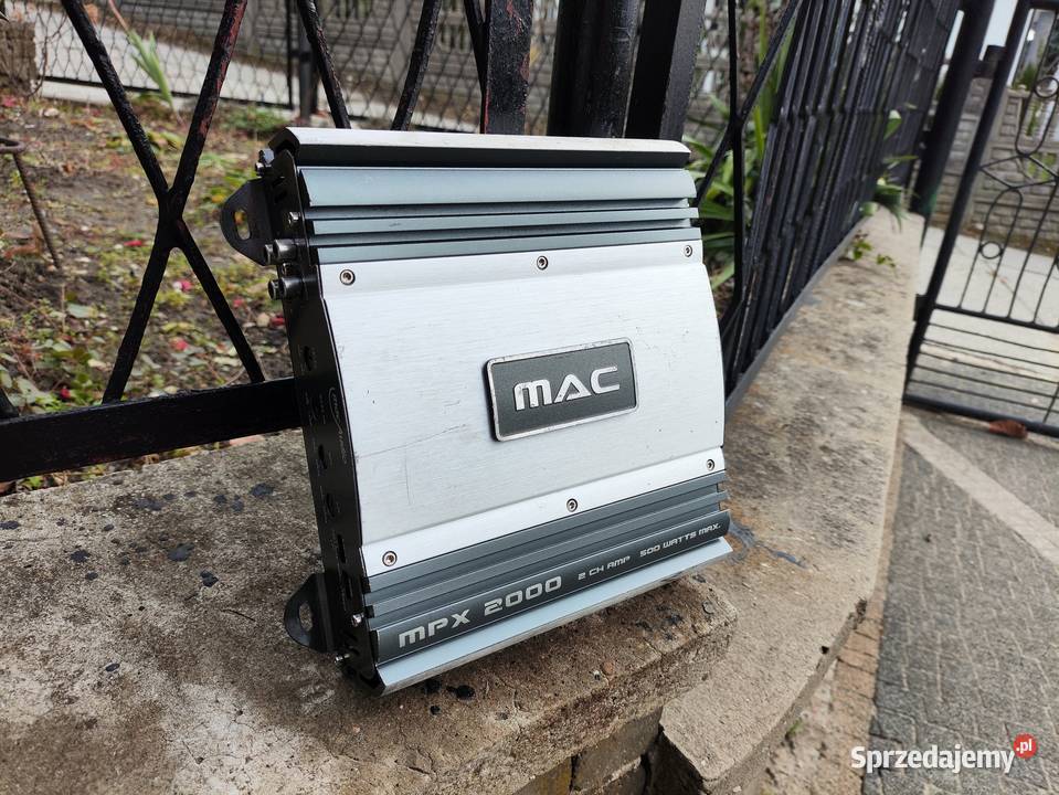 Wzmacniacz samochodowy 2 kanałowy Mac Audio MPX Ilość kanałów 2 sprzedam