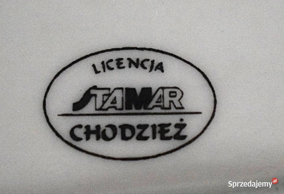 Półmisek owalny zdobiony złoceniami Chodzież Chełmno