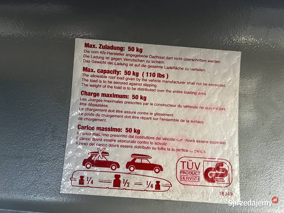 Box bagażnik dachowy THULE Ocean 500 Białogard sprzedam