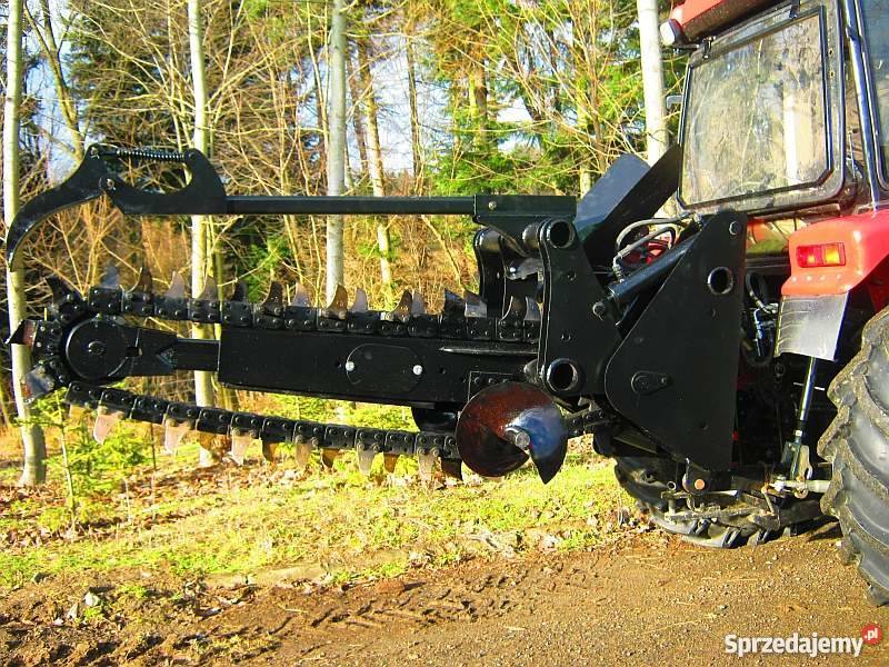 KOPARKA ŁAŃCUCHOWA NAPĘDZANA Z CIĄGNIKA Izdebki