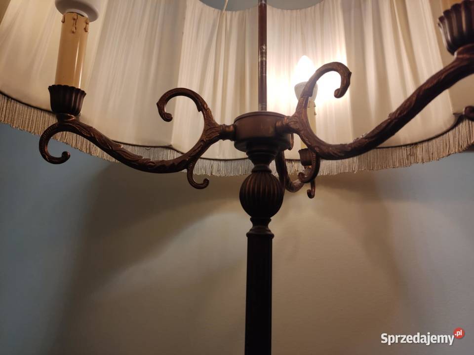 stara lampa podłogowa 3 ramiona Gorzów Wielkopolski