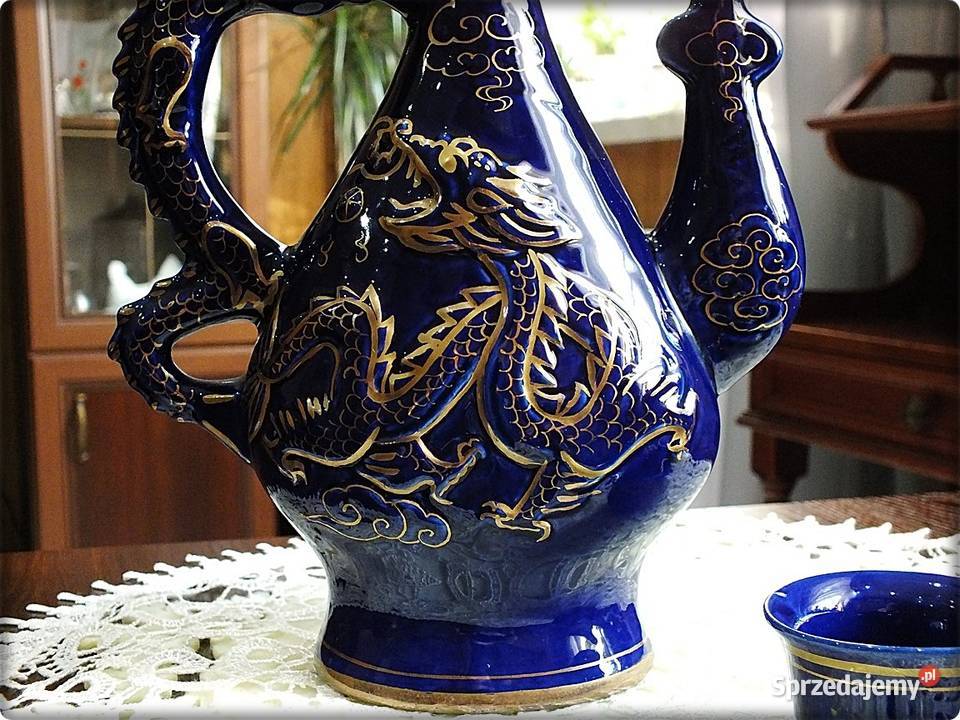 Orientalny Dzbanek Karafka porcelana w stylu