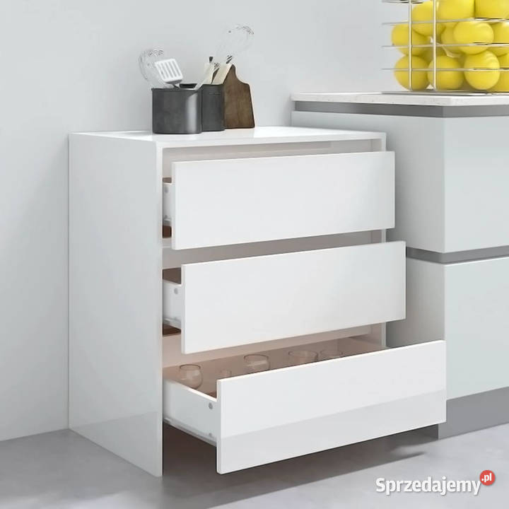 Szafka biała z połyskiem 70x41x75 materiał Pozostałe Warszawa