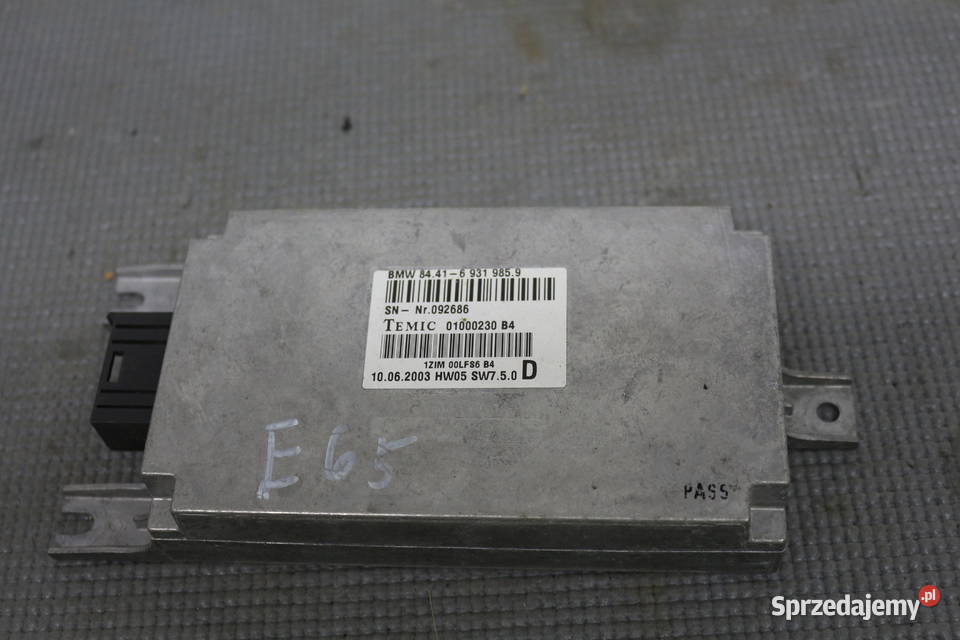 BMW E65 E66 MODUŁ TELEFONU GŁOSU 6931985 osobowe