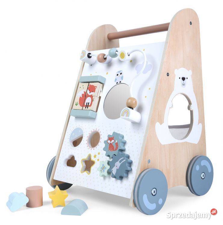 Drewniany chodzik pchacz wózek edukacyjny Bielsk Podlaski