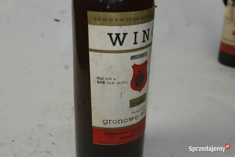 PRL 1988r wino ORGINAŁ BUTELKA WINO PRODRYN DEKO Rybnik