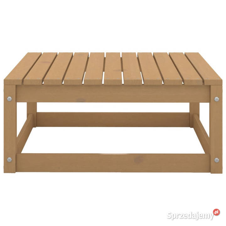 Stołek ogrodowy 70x70x30 miodowy brąz lite Warszawa