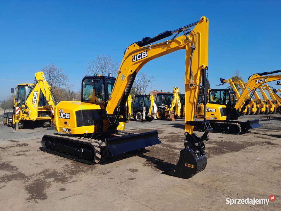 JCB 86C1 2021R KOPARKA GĄSIENICOWA 8 TON CAT Klimatyzacja Krotoszyn sprzedam