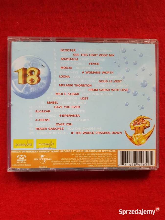 hop bęc 18 rmf fm prezentuje płyta cd pop Płyty i kasety Kielce