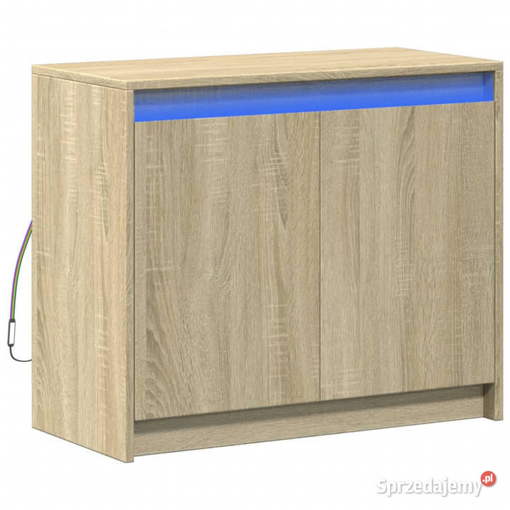 Szafka z LED dąb sonoma 72x34x61 materiał mazowieckie Warszawa sprzedam