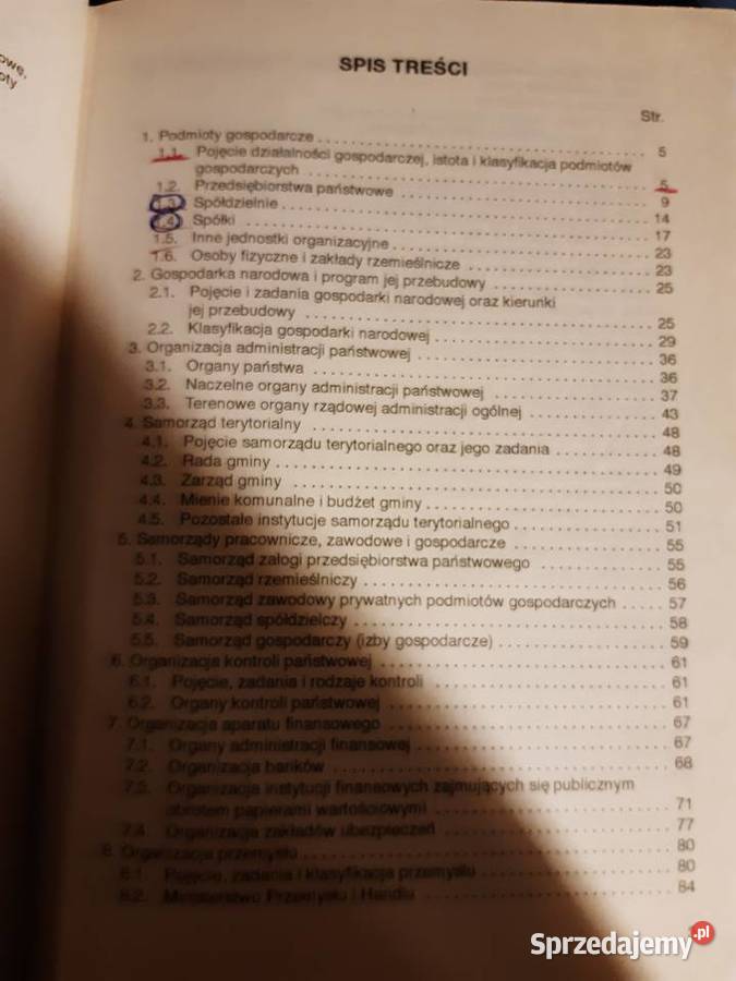 Organizacja gospodarki w Polsce Wrocław sprzedam