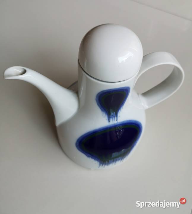 Dzbanek do kawy porcelana Pop Art vintage Porcelana i szkło Toruń