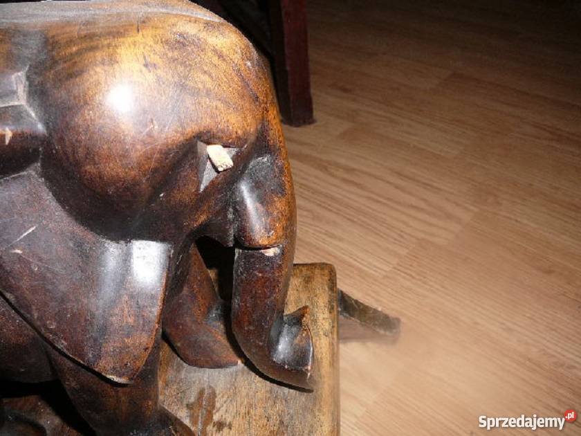 Ława rzeźbiona drewno słonie Afryka heban inny kolor Dekoracje i ozdoby Wrocław sprzedam