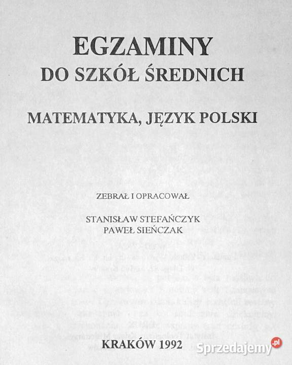 Egzaminy do szkół średnich Matematyka Język Pozostałe Chełm