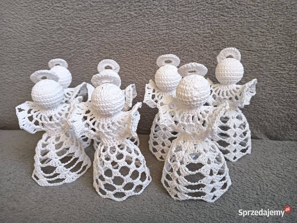 Aniołki szydelkowe ozdoby świąteczne Rękodzieło sprzedam