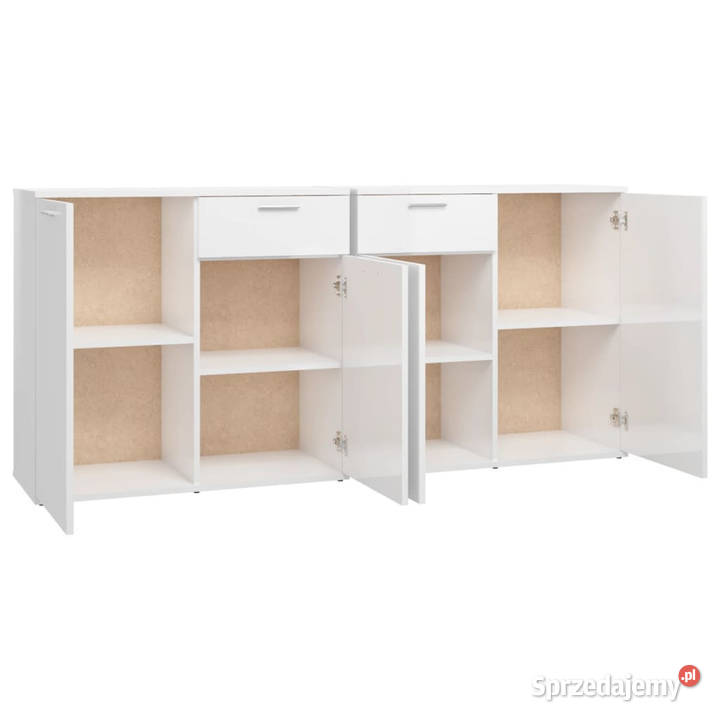 Szafka biała z połyskiem 160x36x75 materiał Warszawa