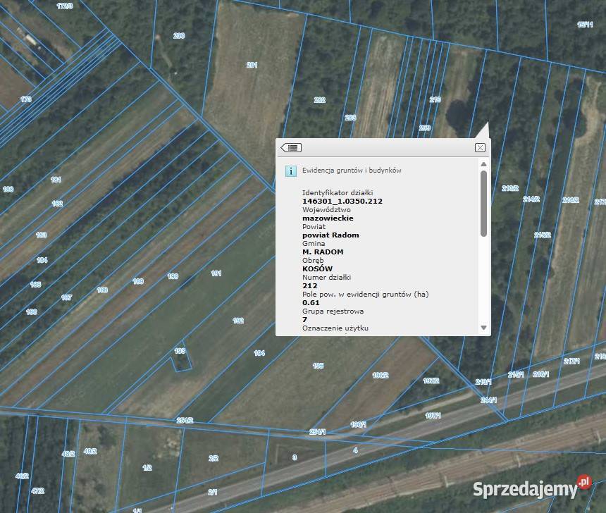 Działka przemysłowa 6100m2 Radom