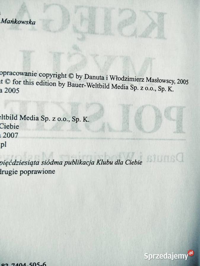 Księga myśli polskiej prezenty gwiazdka Warszawa