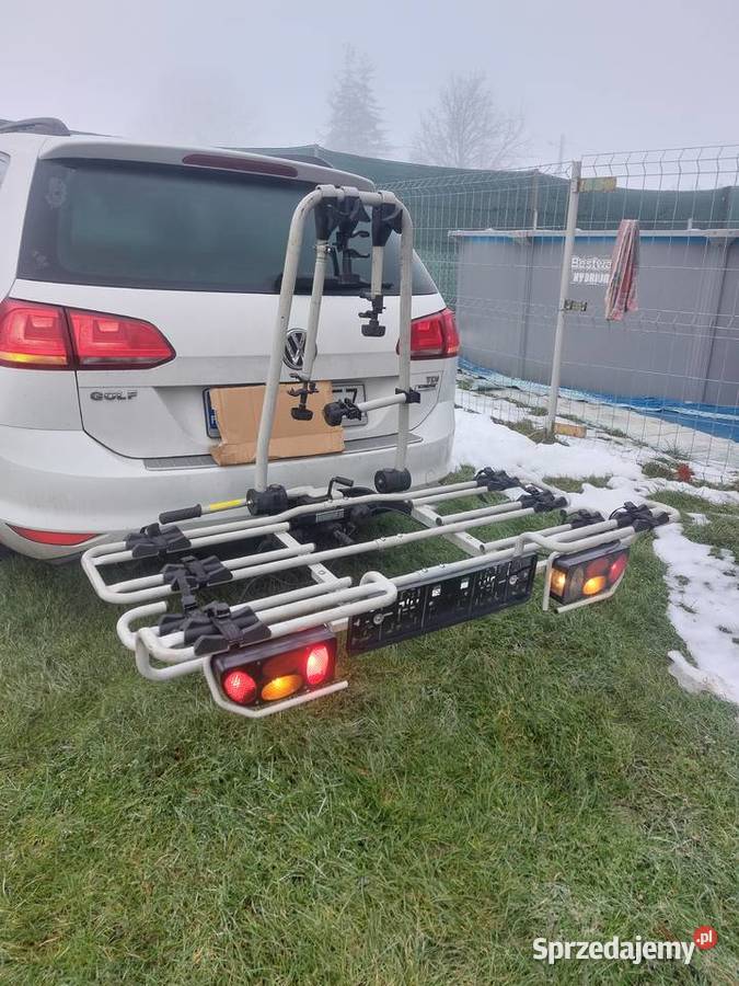 Bagażnik na 4 rowery na hak uchylny firmy MFT Zagrodno