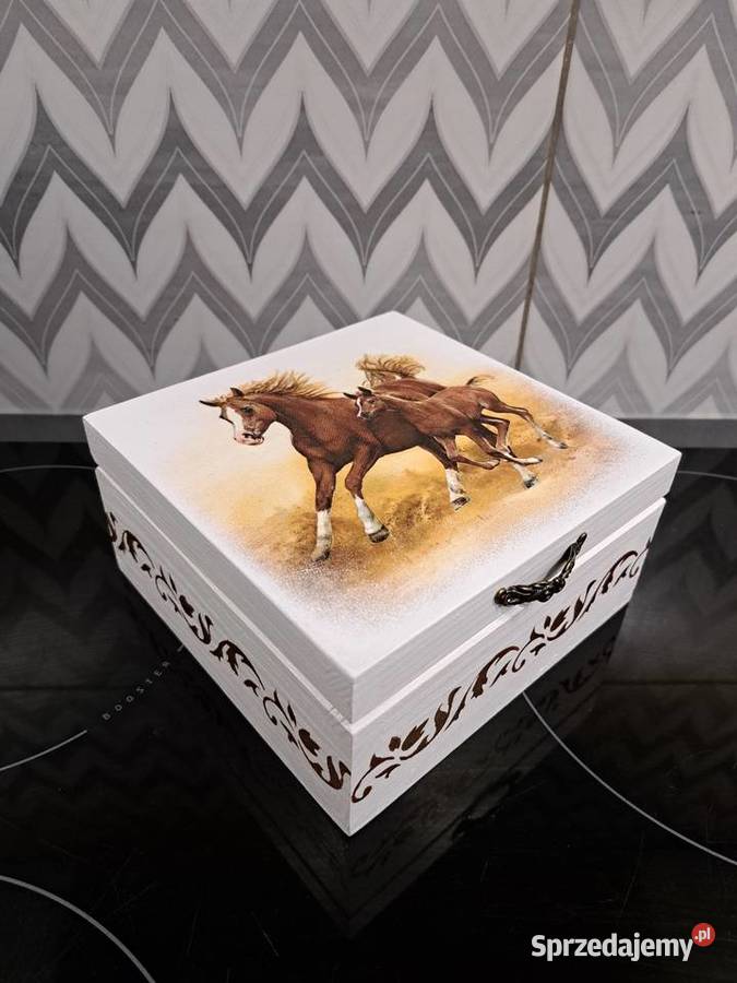 Szkatułka konie z imieniem handmade Dekoracje i ozdoby Kędzierzyn-Koźle
