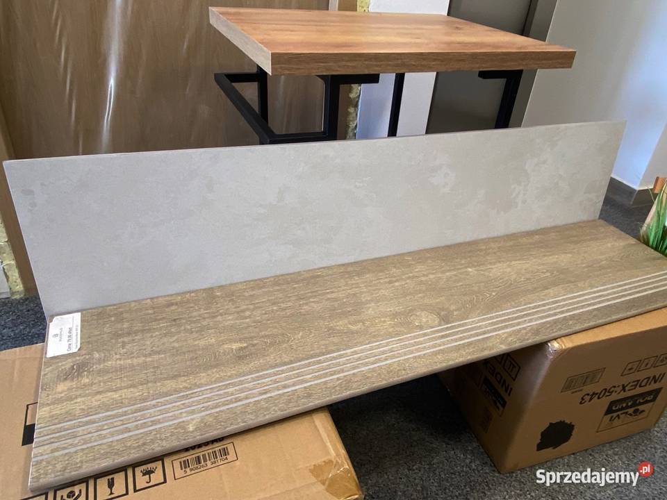 płytki schodowe 30x120 drewno szare Zakopane sprzedam