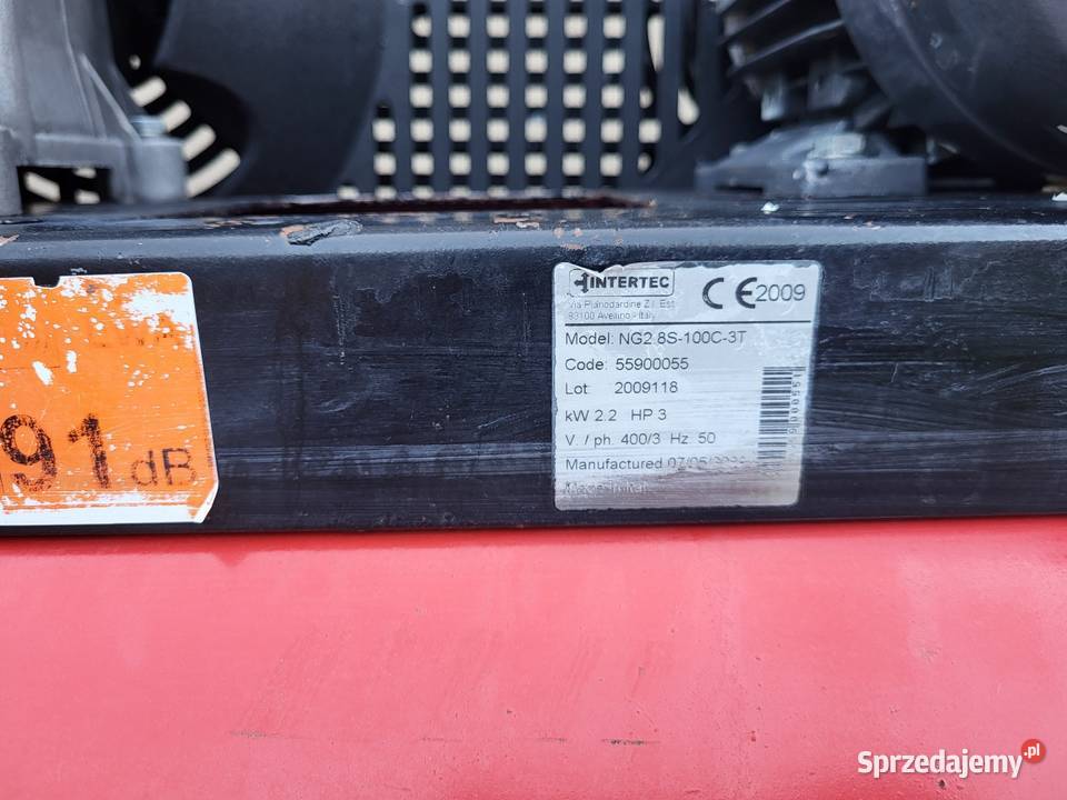 Kompresor 100l sprężarka 22kw silnik na siłę Turek sprzedam