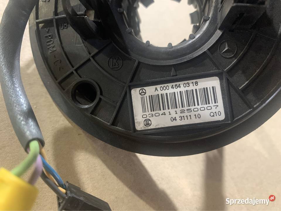 Taśma zwijak airbag A0004640318 mercedes s w220 wyposażenie elektryczne