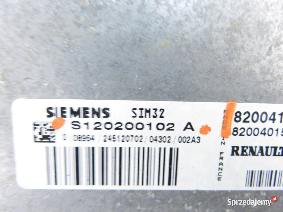 STEROWNIK RENAULT MODUS GRAND MODUS 12 osobowe Komputery małopolskie