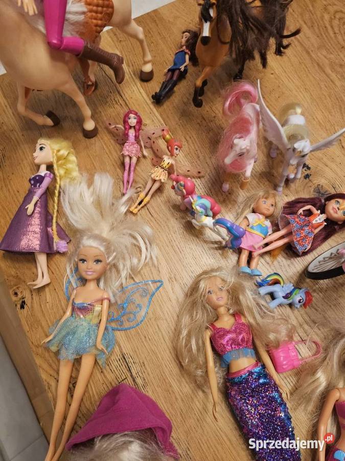 Zestaw lalek Barbie Entchatimals i kucykow Zabawki podkarpackie Rzeszów