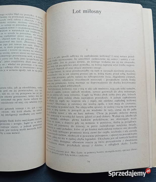 Maurycy Maeterlinck Życie pszczół LSW 1988 r Koźminek