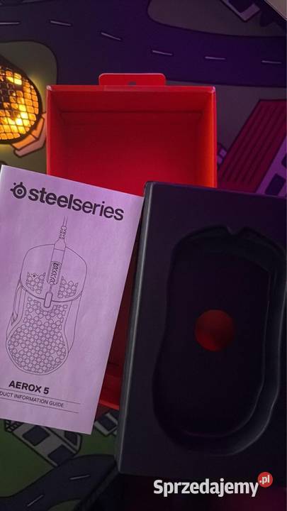 Mysza SteelSeries aerox 5 Ergonomiczny kształt Potok Wielki