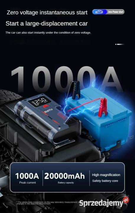 Urządzenie rozruchowe wielofunkcyjne z pompką Motoryzacja Warszawa