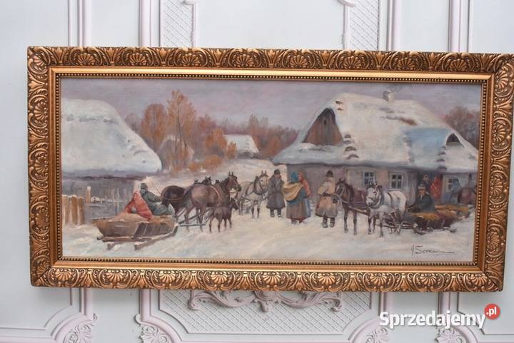 A Setkowicz Spotkanie Przed Karczmą Wieś Sanie małopolskie Kraków