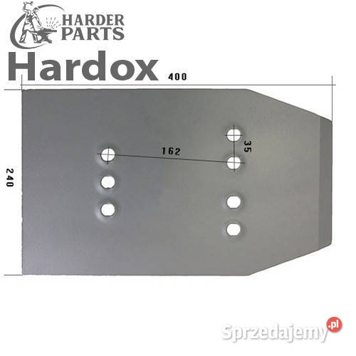 Nakładka HARDOX 929100210S części do pługa nieuszkodzony Suwałki sprzedam