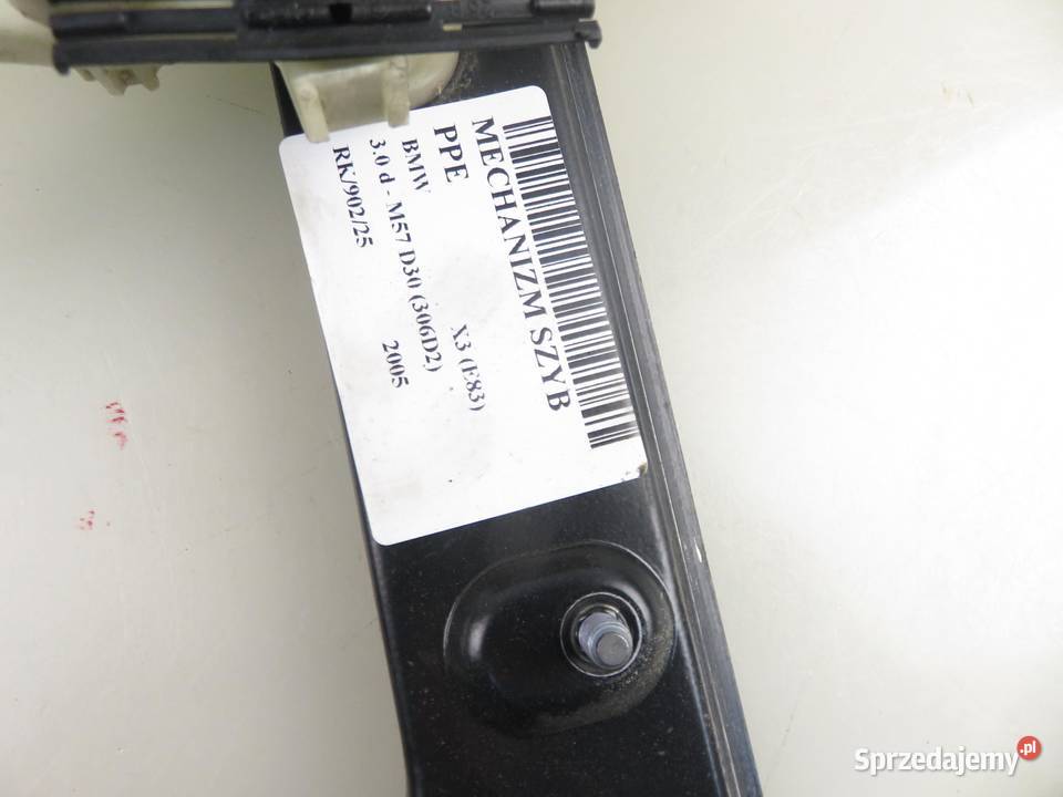 PODNOŚNIK SZYBY PRAWY PRZEDNI BMW X3 E83 sprzedam