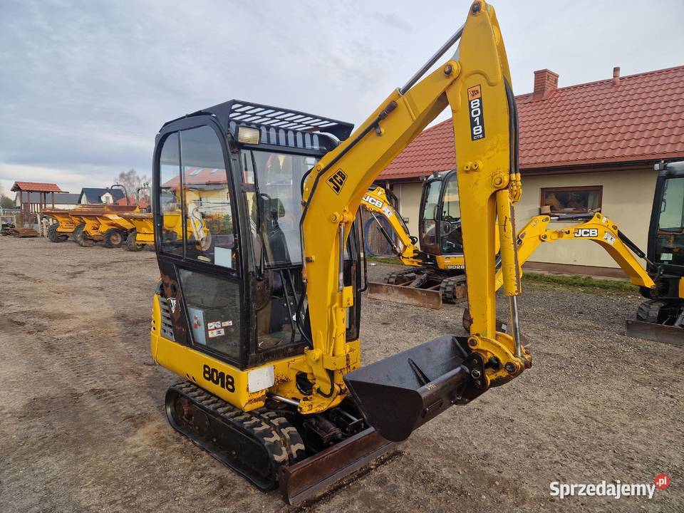 Minikoparka JCB 8018 2001r poszerzane podwozie lubelskie Ryżki