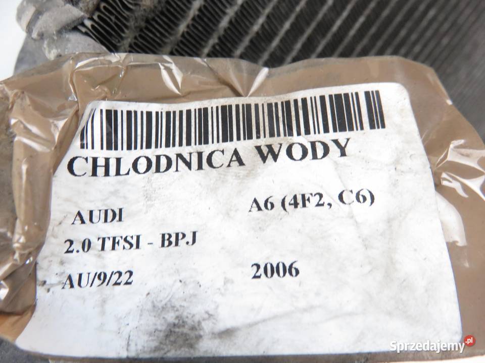 CHŁODNICA WODY AUDI A6 C6 20 TFSI 4F0121251R sprzedam