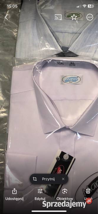 Koszula męska biała XL 4344 dl rękaw Rozmiar 42(XL) Odzież damska Puławy