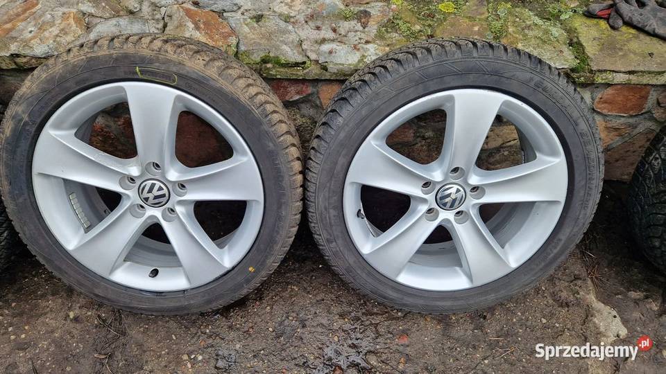VW Felgi aluminiowe z oponami wielosezonowe sprzedam