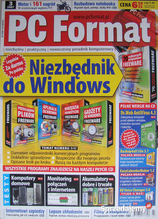 PC Format 1 322 2007 10 egz z dodatkami CD miękka Limanowa