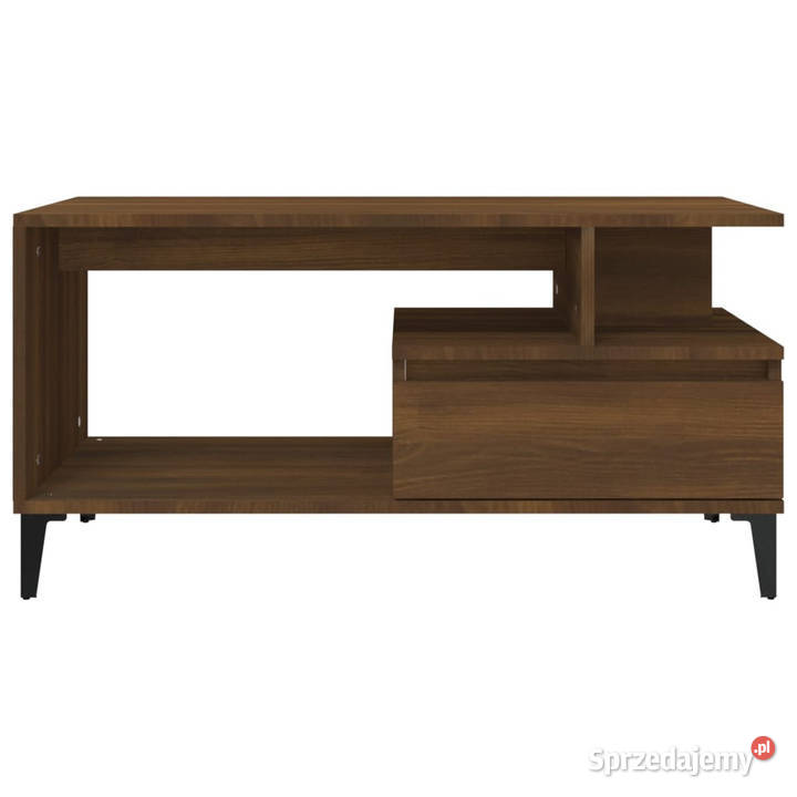 Stolik kawowy brązowy dąb 90x49x45 materiał Warszawa sprzedam