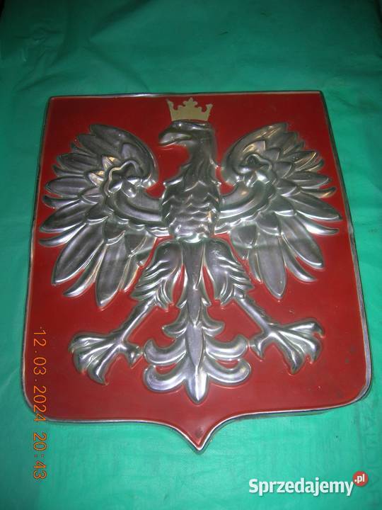 Naścienne godło PRL Łódź