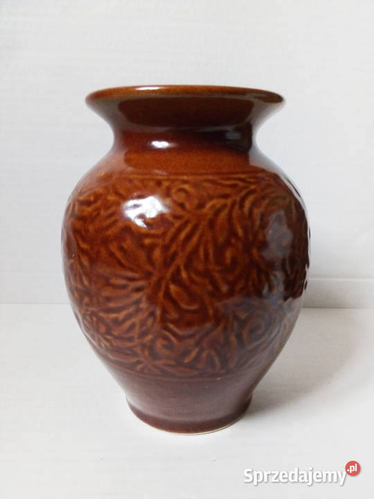 wazon ceramika porcelit vintage boho PRL Wazony