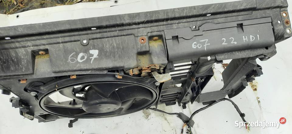 Peugeot 607 pas przedni z wentylatorem osobowe sprzedam