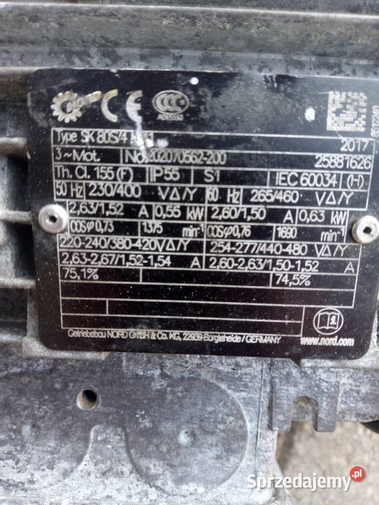 Silnik z przekładnia motoreduktor Tarnów Opolski