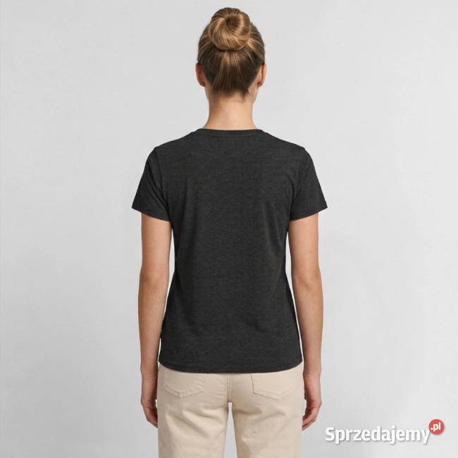 Ekologiczna damska koszulka z dekoltem w serek