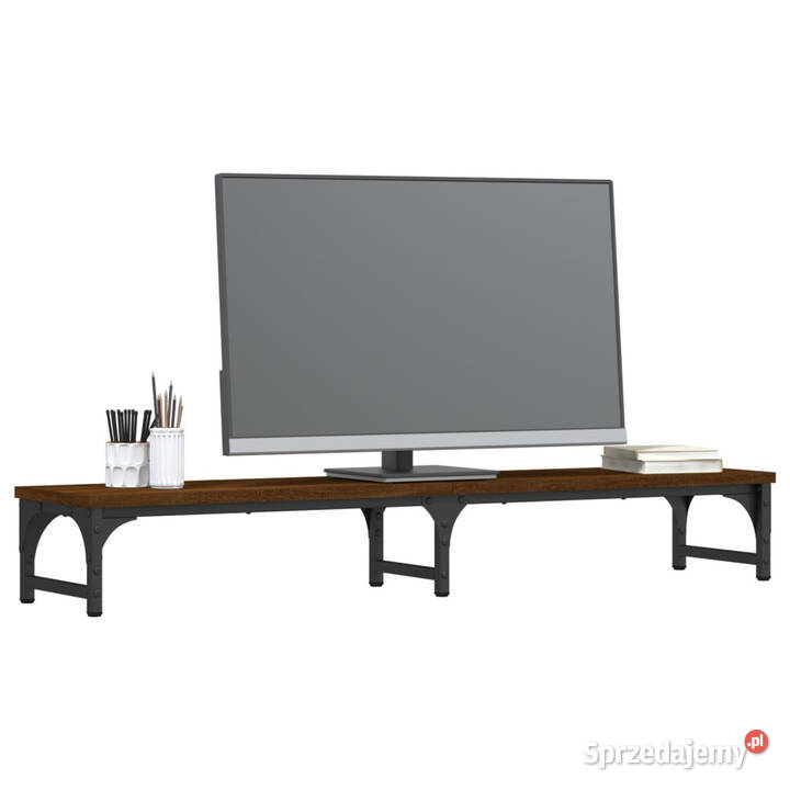 Podstawka pod monitor brązowy dąb 105x23x155 Warszawa
