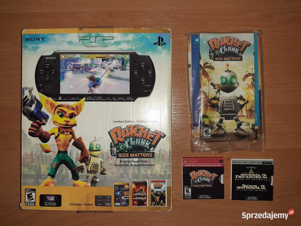 Pudełko PSP Ratchet Clank Entertainment Pack wielkopolskie Ligota