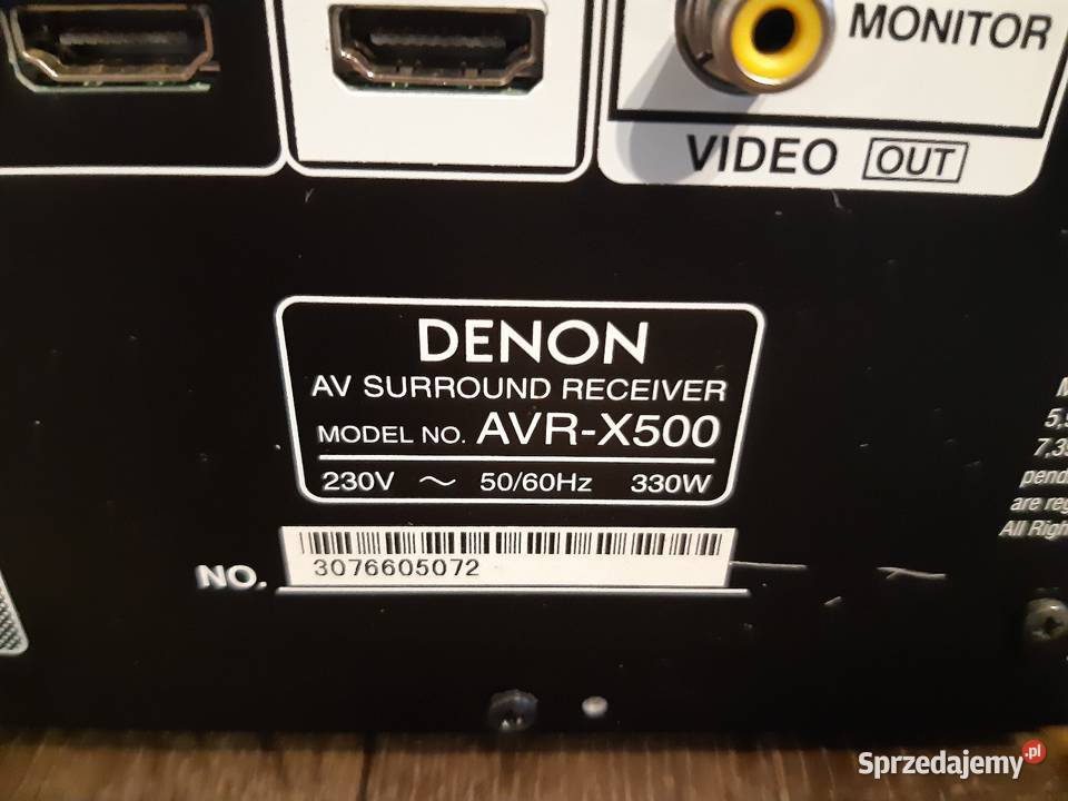 Amplituner kina domowego Denon avr X500 warmińsko-mazurskie Wielbark sprzedam