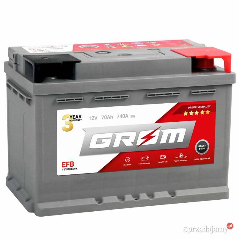 Akumulator GROM EFB STARTSTOP 70Ah 740A Prawy